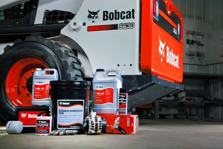 Bobcat S630 Wheel Skid Steer Loader with Motor Oil, Battery, Hydraulic Fluid, Oil Filter, & More Bobcat Parts